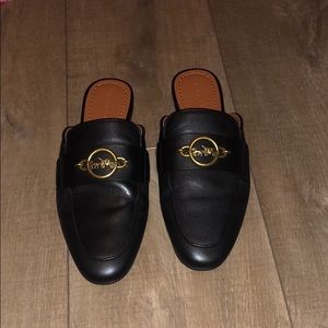 COACH Black Mules